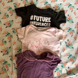3 Short sleeve onesie